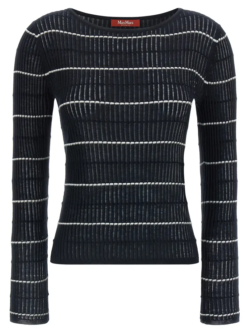 Max Mara Blue Silk Cardigan