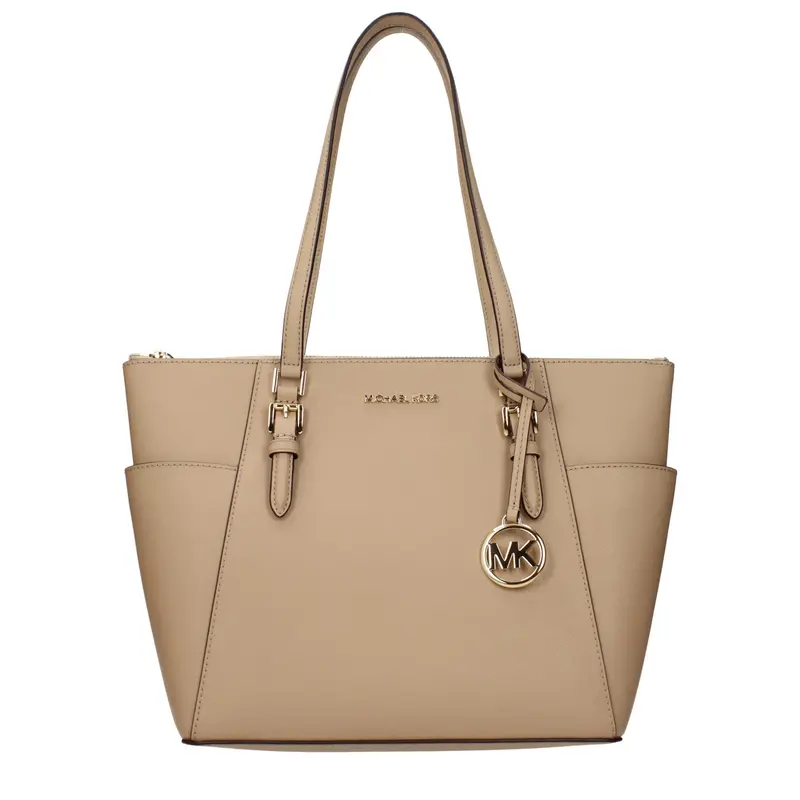 Michael Kors Beige Leather Shoulder Bag