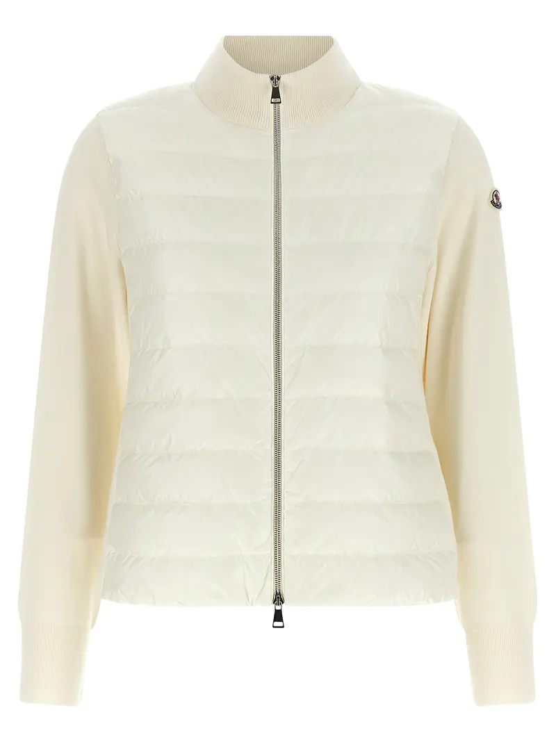 Moncler White Polyamide Cardigan