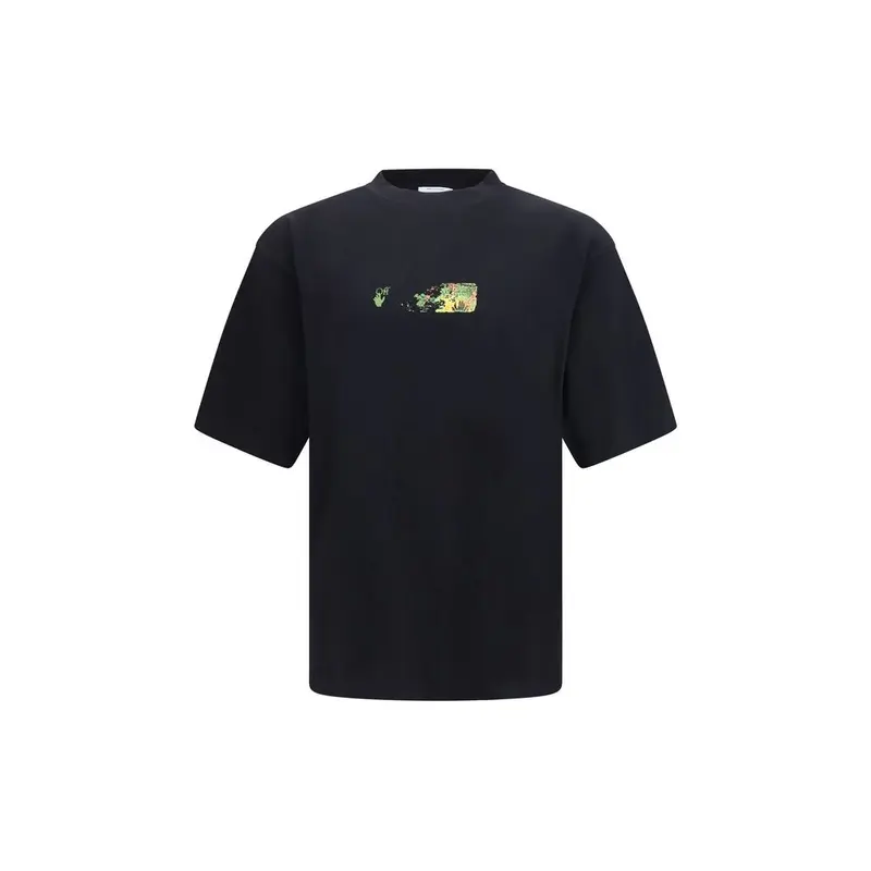Off-White Black Cotton T-Shirt