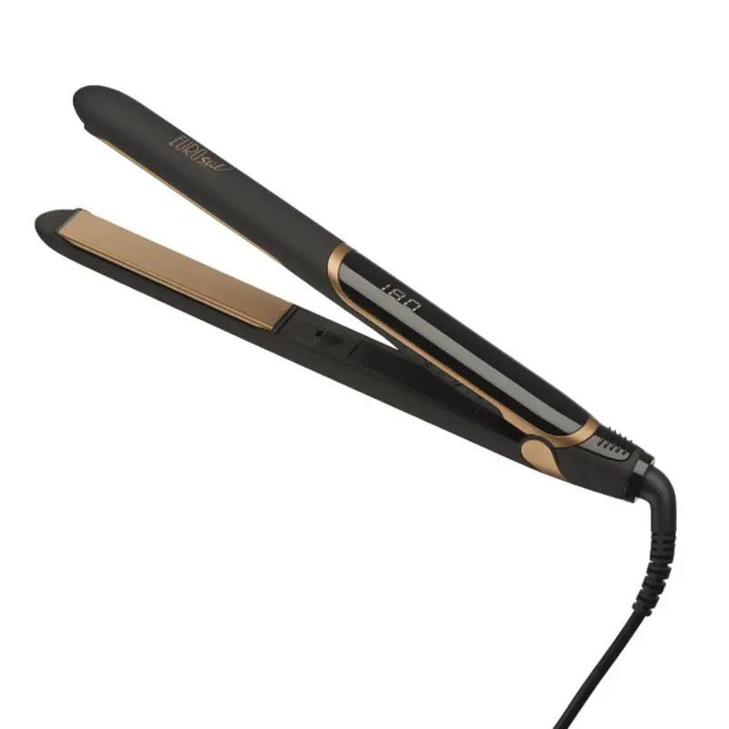 Plancha Cerámica y Turmalina Eurostil ionic dorado
