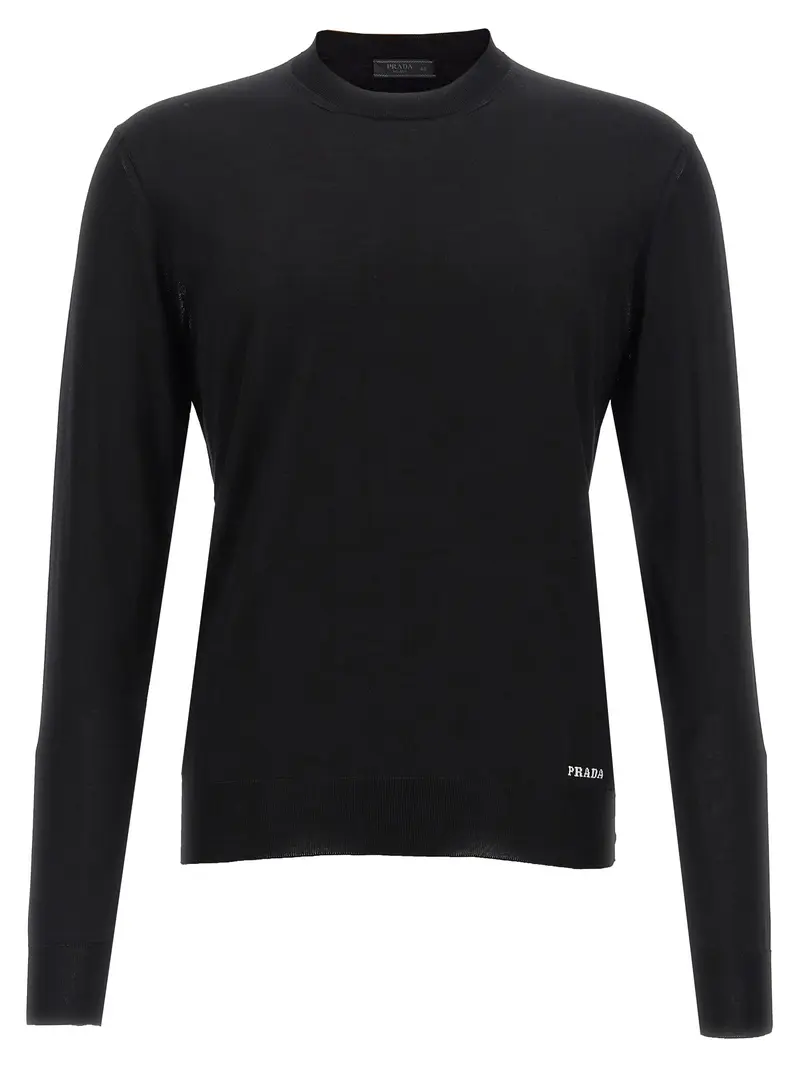 Prada Black Silk Cardigan