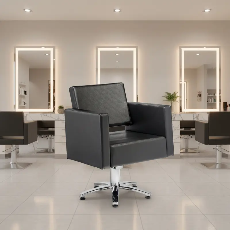 Silla de Peluquería AIDA con Base Estrella | Profesional y Estética Moderna