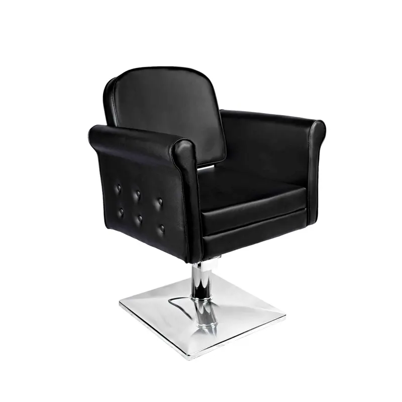 Silla de Peluquería CHESTER II con Base Cuadrada y Estilo Clásico Elegante