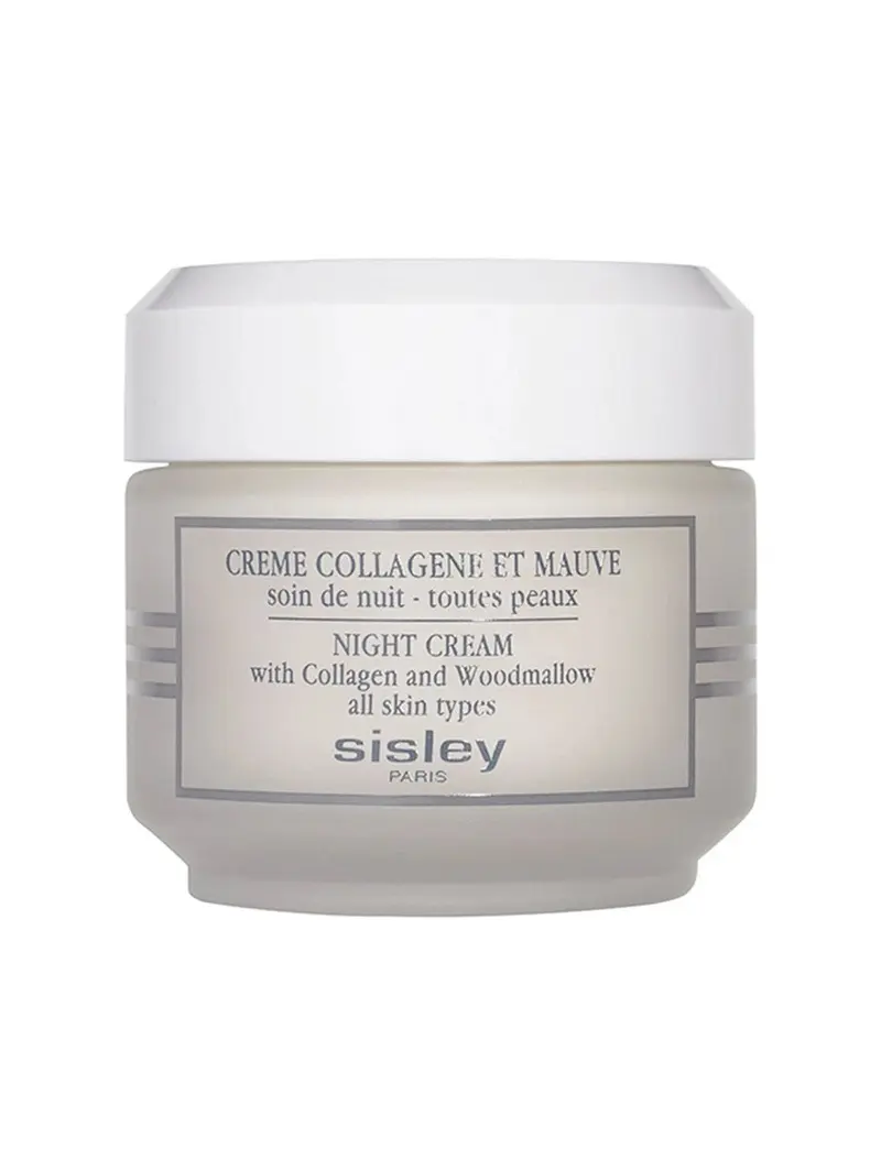 Sisley Crème Collagène Et Mauve Soin Nuit Raffermissant Anti Âge Pour Peaux Fatiguées