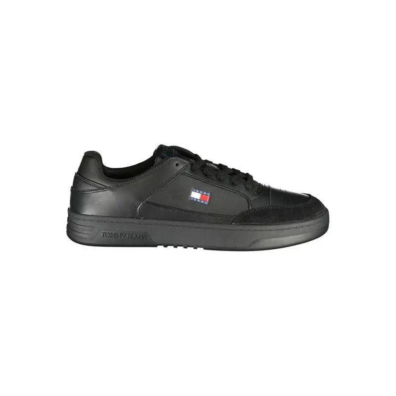 Tommy Hilfiger Black Polyurethane Men's Sneaker