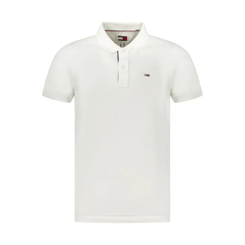Tommy Hilfiger White Cotton Men's Polo Shirt