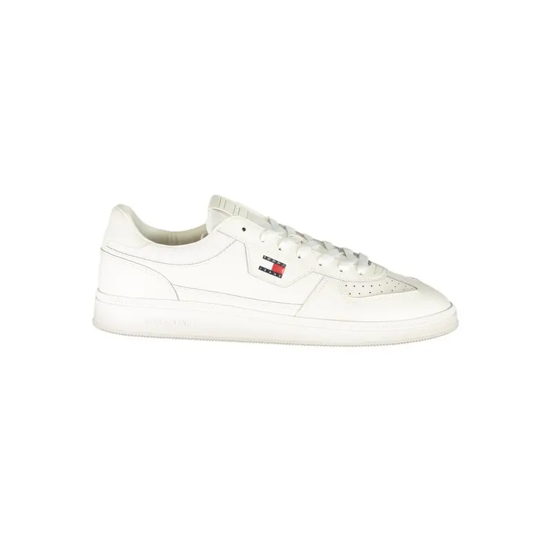 Tommy Hilfiger White Polyurethane Men's Sneaker