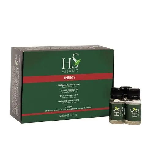 Tratamiento Energy energizante cabello caída Hs Milano 8ud x 8ml