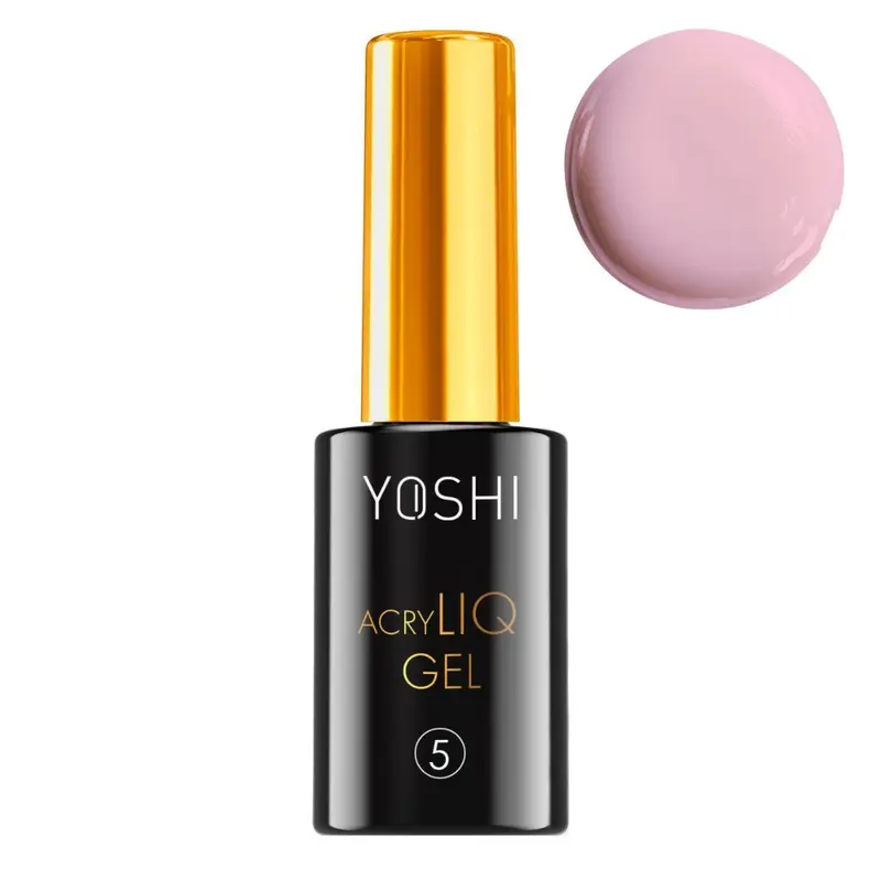 Yoshi Acrigel Líquido Nº5 Rosa Pastel 10ml - Sistema Gel-Acrílico Profesional